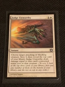 Magic the Gathering Future Sight Judge Unworthy - Picture 1 of 2