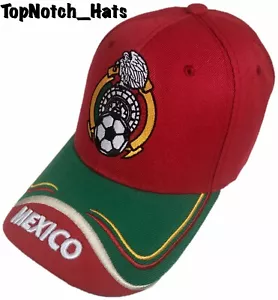 Mexiko Futbol rot und grün Riemen hinten Hut brandneu Versand!!! - Bild 1 von 1