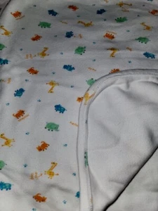 VTG Carters Child Of Mine Animal Elephant Meow Hello Blanket Bon Jour Safari Zoo - Picture 1 of 18
