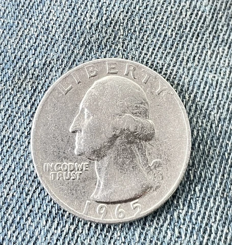1965 Washington Quarter, No Mint Mark, Errors Front and Back Cover