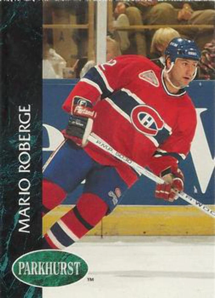#322 Mario Roberge - Montreal Canadiens - 1992-93 Parkhurst Hockey - Image 1 of 1