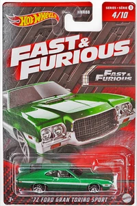 2023 Hot Wheels FAST AND FURIOUS GREEN '72 FORD GRAN TORINO SPORT - Picture 1 of 4