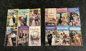 12 Zebra Regency Romances Paperback Novels Jo Ann Ferguson, Valerie King - Foto 1 di 2