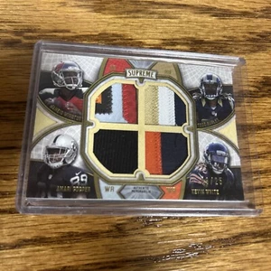 2015 Topps Supreme NFL Rookie Quad Patch Winston Cooper Gurley White SP 03/25 - Picture 1 of 2