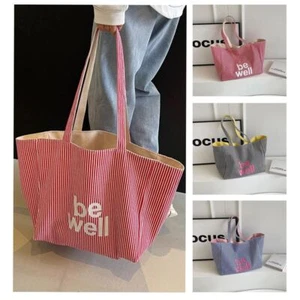 Versatile Tote Bag Canvas Handbag Women's Shoulder Bag Women's Accessory - Picture 1 of 15