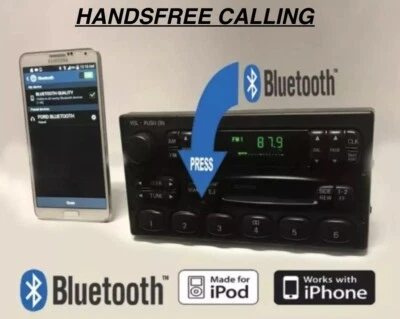 ✅99-04 Ford F-Series Truck Explorer Ranger CHAMADA MÃOS LIVRES BLUETOOTH RÁDIO FABRICANTE DE EQUIPAMENTO ORIGINAL - Imagem 1 de 4