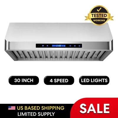 30 In. Under Cabinet Range Hood (OPEN BOX) 500 CFM, Stainless Steel LCD Controls - Image 1 of 4