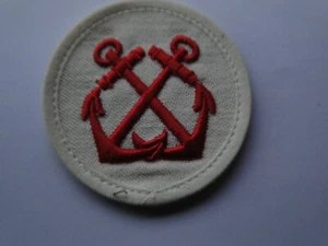Aufnäher der Deutschen Kriegsmarine Artikel 04 ca 7 cm für die weiße Bluse - Picture 1 of 1