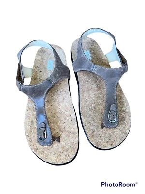 SAS Marina T-Strap Tan Leather Thong Comfort Ankle Strap Sandals Sz 9M USA $169. - Image 1 of 4