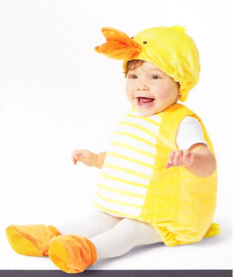 BABY DUCKY PLUSH COSTUME 6-12 Infant Girls Boys Cute Animal Halloween Yellow NEW - Image 1 of 1