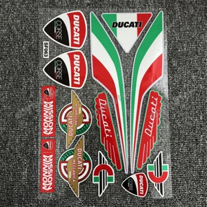 Calcomanía emblema tanque de combustible motocicleta para moto Ducati Corse insignia reflectante pegatina - Imagen 1 de 4