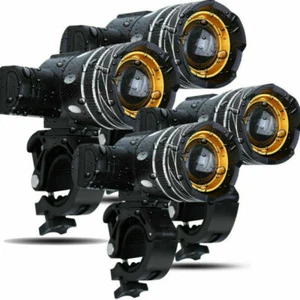 USB Rechargeable Bicycle Light Set Bike Front LED Zoomable Headlamp lamp Lot - Foto 1 di 13
