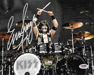 Eric Singer Signed 8x10 Photo Autographed PSA/DNA COA KISS Black Sabbath 82 - Picture 1 of 2