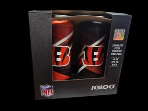 Cincinnati Bengals NFL 2pk 16oz IGLOO Can Tumblers - Picture 1 of 5