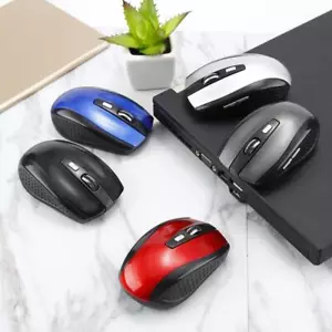 2 Wireless Optical Mouse  Mice & USB Receiver For PC Laptop Computer DPI USA - Picture 1 of 13