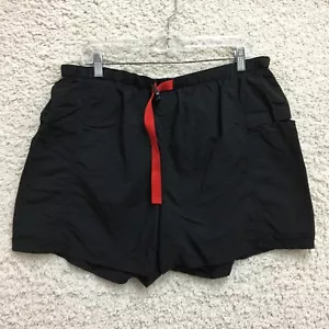 Pantaloncini VINTAGE Marlboro Grandi Adulti Nero Vita Elastica Tasche Foderate Escursionista Uomo - Foto 1 di 11