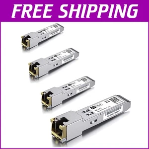Energy Efficient SFP to RJ45 Copper Modules – 4 Pack for 1G Network Expansion - Picture 1 of 8