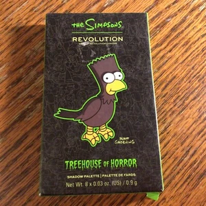 Mini paleta de sombras Makeup Revolution Simpsons Treehouse of Horror Raven Bart - Imagen 1 de 3