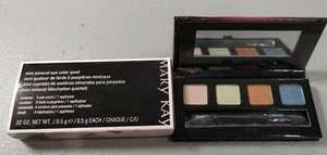 Mary Kay Mini Mineral Eye Color Quad Silky Caramel Lemongrass Amber Blaze Denim - Picture 1 of 1