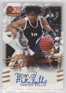 2021-22 Leaf Pro Set Power Power Moves Hunter Sallis #PM-HS1 Auto