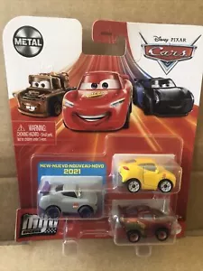 DISNEY CARS Mini Racers set of 3 -Kurt, Cruz Ramirez & Rusteze Racing Centre LMQ - Picture 1 of 2