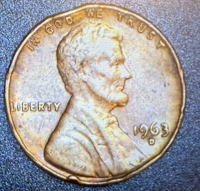 1963 D Lincoln Penny With Multiple Errors - Image 1 of 2