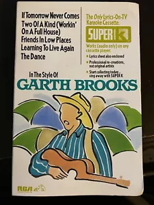 Super K In The Style Of Garth Brooks Karaoke Music Cassette - Picture 1 of 2
