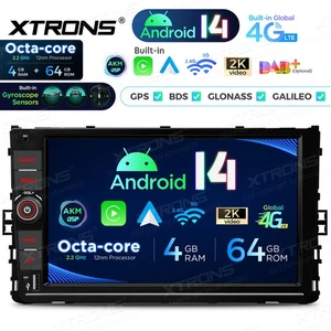 4G 9'' Android 14 64G Car Stereo Radio Gyroscope AKM DSP for VW Golf Sportwagen - Picture 1 of 22