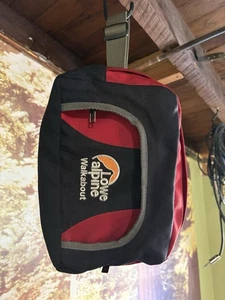 Vintage Lowe Alpine Walkabout Waist Wandern Gürteltasche rot Hüft Bauchtasche - Bild 1 von 6