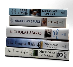 Lot of 5 Nicholas Sparks Books, Hardcover and Paperback, 3 First Editions - Foto 1 di 9