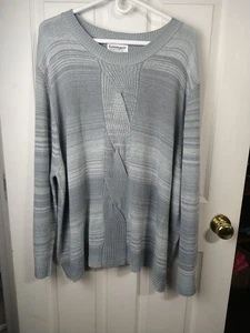 Serengeti Woman 3X grauer Pullover Pulli Langarm Freizeit Swirl gerippt vorne - Bild 1 von 8