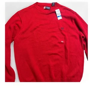 Chaps Ralph Lauren Sweater Mens X Large Ribbed Knit Cotton Preppy NWT - Picture 1 of 10
