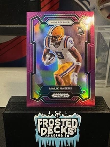 Selecciones de draft Prizm 2024 Malik Nabers RC coincidencia de color LSU PÚRPURA/75 Gigantes - Imagen 1 de 2