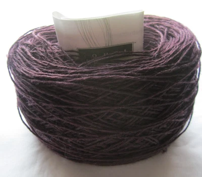 Louet Euroflax Wet Spun Linen Yarn ~ #2424 Eggplant ~ 3.5 oz./ 270 yards - Image 1 of 4