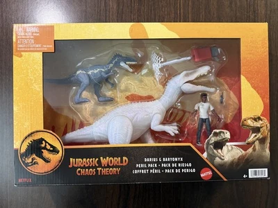 Mattel Jurassic World Chaos Theory Darius Baryonyx Peril Pack Nuevo Caja Sellada DMG Foto 1 de 4