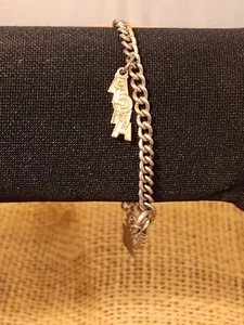 Vintage 7 Inch Sterling Silver Hawaii Charm Bracelet - Picture 1 of 11