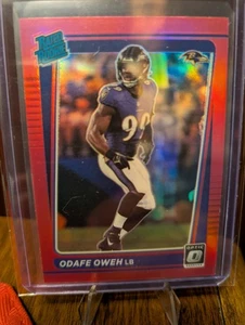 🔥 Odafe Oweh PINK 2021 Panini Donruss Optic Rated Rookie #258 *LA Chargers - Bild 1 von 2