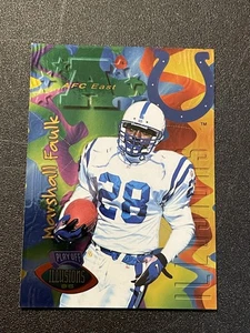 1996 Playoff Illusions #77 Marshall Faulk Spectralusion Elite - Picture 1 of 2