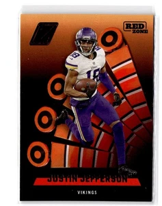2022 Zenith Justin Jefferson #51 Red Zone Minnesota Vikings - Picture 1 of 2