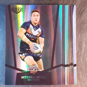 2015 NRL Elite Mitchell Moses Silver Parallel Rookie Card P139 & Tigers Team Set - Imagen 1 de 4