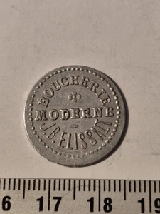 Marke 10 CENTIMES Metzgerei Moderne J.B.Elissalt Ref21543J - Bild 1 von 2