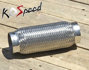 UNIVERSAL 2.625" X 8" STAINLESS 6.125" BRAIDED FLEX PIPE CONNECTOR/JOINT PIPING - Bild 1 von 1