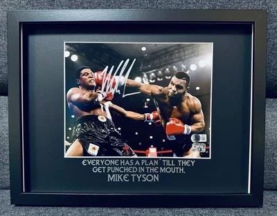 Mike Tyson signiertes Bild / 30x40 Frame/ Beckett + Fiterman Sports / Boxen - Bild 1 von 4