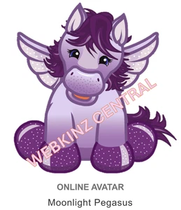 Webkinz Classic Moonlight Pegasus *Code Only* (~2022 limited promo pet) messaged - Picture 1 of 5