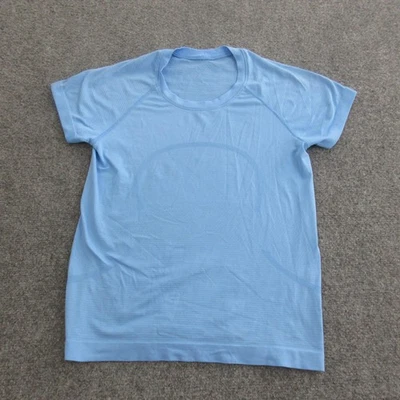 Camisa Lululemon Feminina Pequena Azul Swiftly Tech Manga Curta Corrida Atlética - Imagem 1 de 4