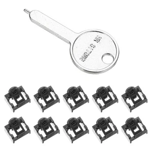10pcs Port Blocker Locking RJ45 Port/Dust PC Blocker with Coded Key,Black - Zdjęcie 1 z 5