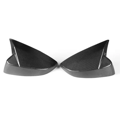 Cubierta de espejo retrovisor bocina OX de fibra de carbono real 2 piezas para Toyota GT86 SUBARU BRZ Foto 1 de 4