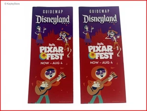 Rare 2024 Disneyland Pixar Fest Guide Maps x2 Miguel Coco Official Mint Original - Picture 1 of 10