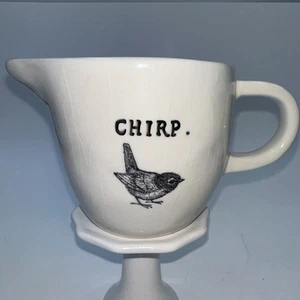 HTF Rae Dunn Artisan Collection CHIRP Dimpled Creamer with Handle - Picture 1 of 9
