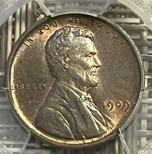 1909 Lincoln Wheat Cent, PCGS MS-63 BN - Picture 1 of 4
